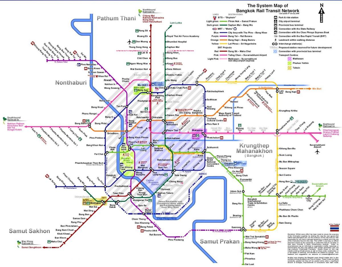 tranzito žemėlapis bankokas