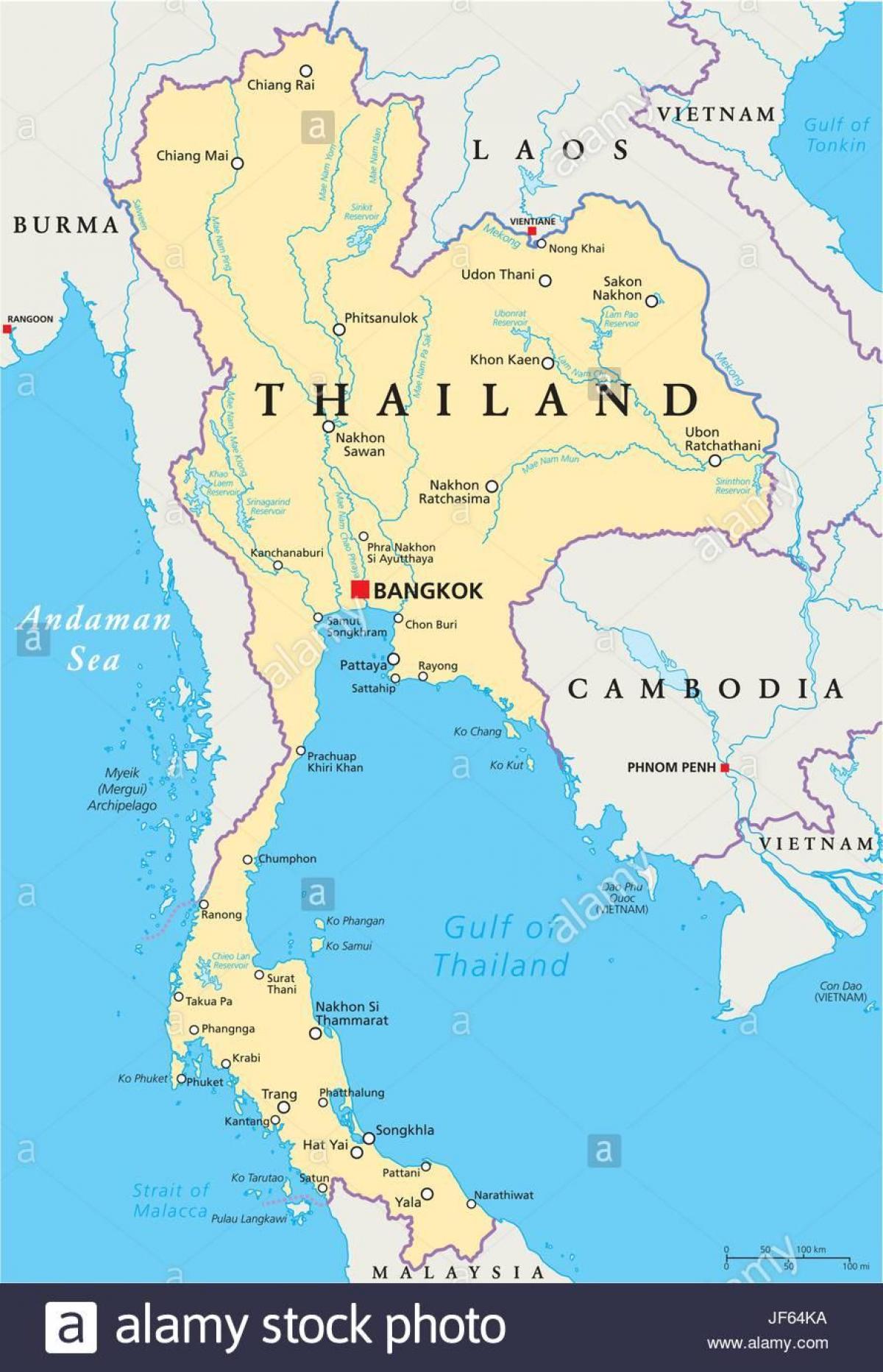 bankokas, tailandas pasaulio žemėlapis