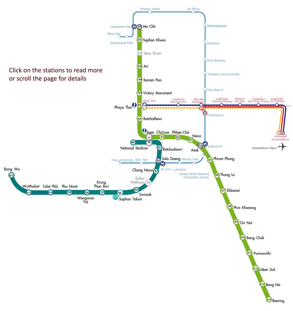 bankokas oro uosto skytrain žemėlapyje