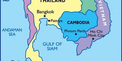 Bankokas, tailando žemėlapį