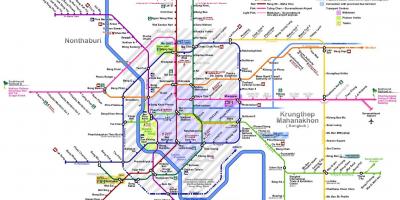 Bankokas traukinio linija žemėlapyje