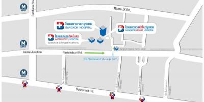 Žemėlapis bankoko ligoninė