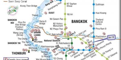 Bankokas viešojo transporto žemėlapis
