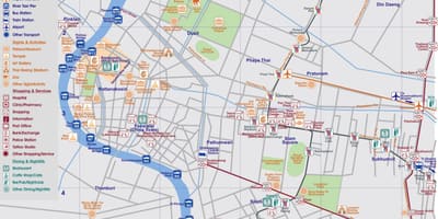 Žemėlapis centrinės bankokas