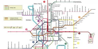 Bankokas metro stotis map