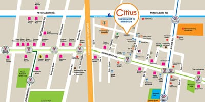 Sukhumvit soi 11 bankokas žemėlapis